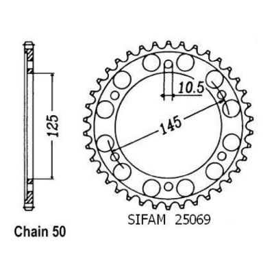 Rozeta pro Yamaha 25069CZ45